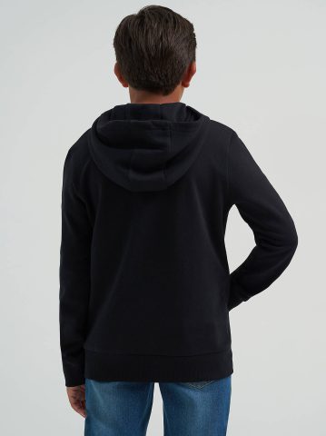 Boy's Embossed Logo Fleece Hoodie — alternate view