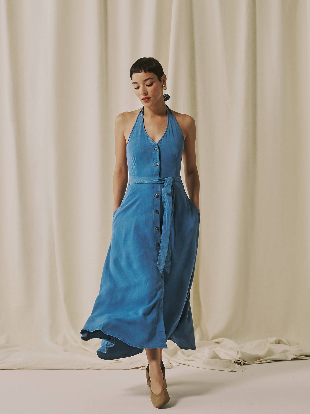 Women's Lee® x Marilyn Monroe Chambray Halter Dress