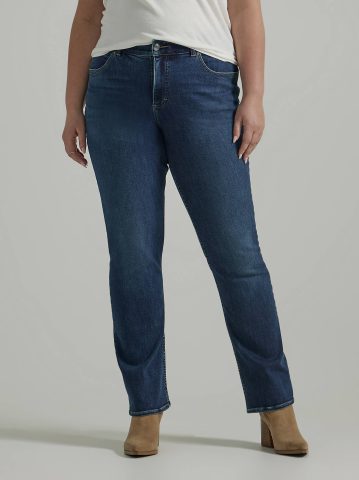 Women's Ultra Lux Comfort with Flex Motion Straight Jean (Plus)