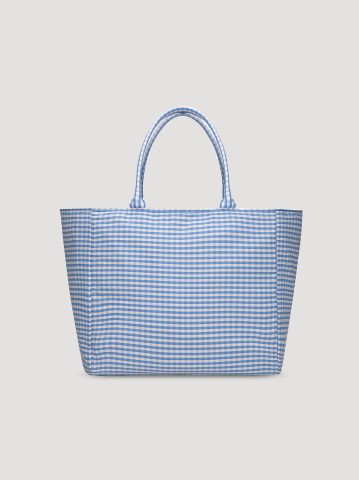 Women's Gingham Tote Bag
