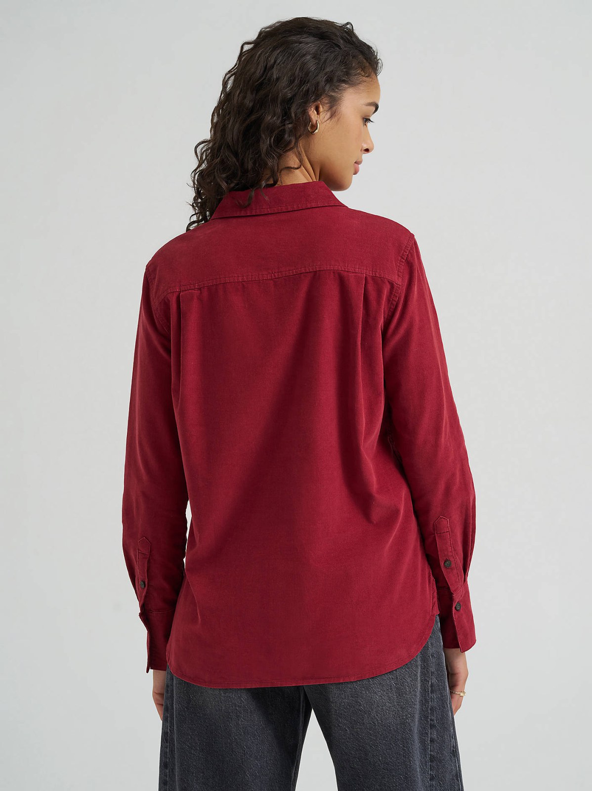Women's Classic Button Down Corduroy Shirt - view 3