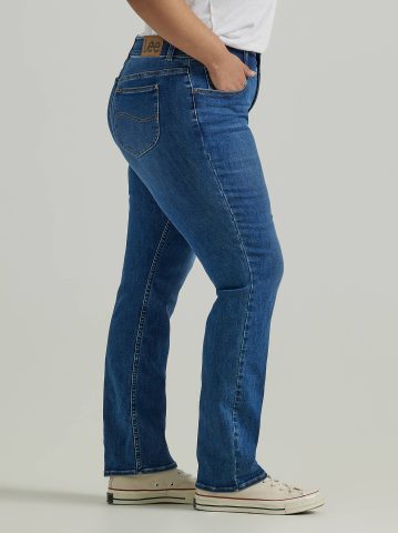 Women's Ultra Lux Comfort with Flex Motion Straight Jean (Plus)