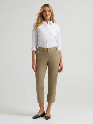 Women's Wrinkle Free Capri