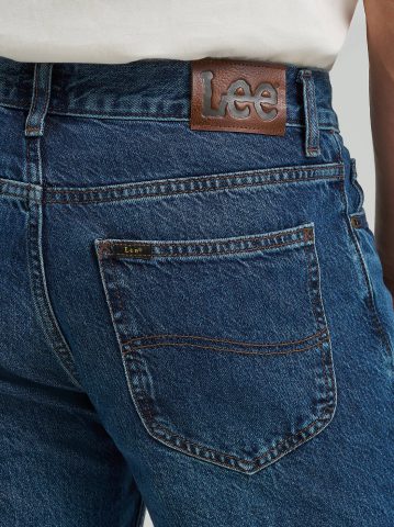 Men's Distressed 100% Cotton Relaxed Straight Jean