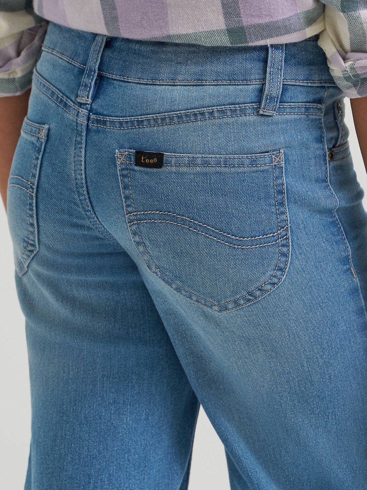 Girl's Distressed Wide Leg Jean - view 5