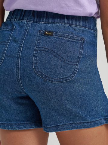 Girl's Pleated Denim Skort