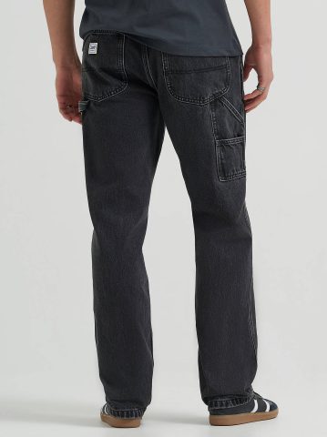 Men's 100% Cotton High Rise Loose Straight Carpenter Jean