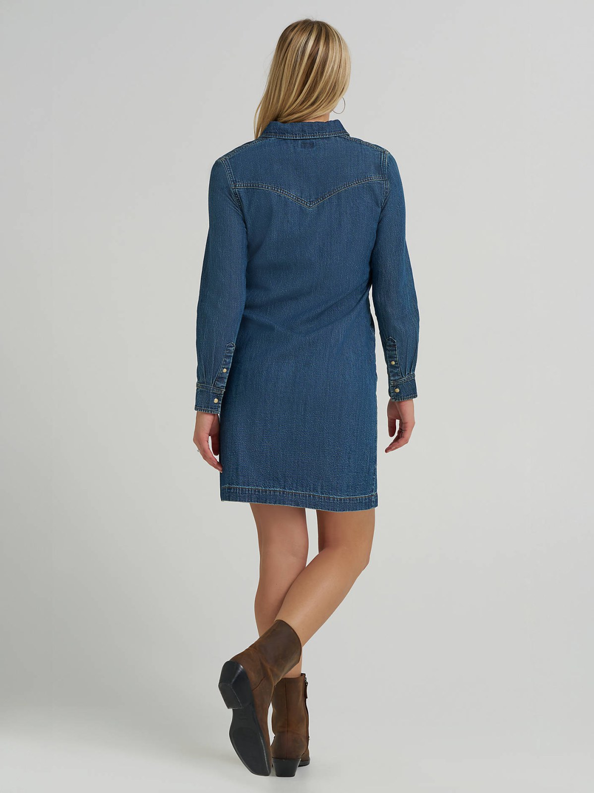 Women's Western Button Down Dress - view 3