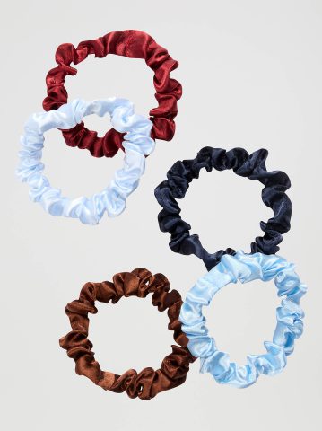 Women's Goody x Lee Satin Thin Hair Scrunchies, 5ct — alternate view