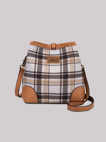 Women's Plaid Logo Handbag