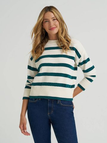 Women's Striped Chenille Sweater