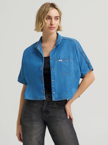 Women's Crop Resort Shirt