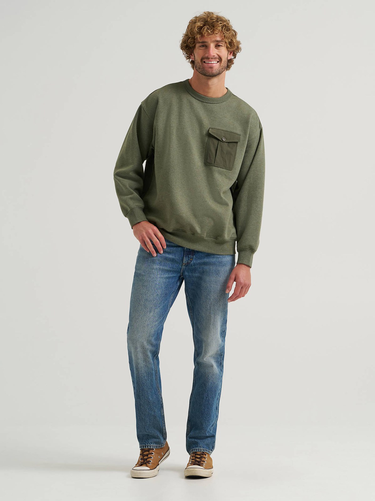 Men's Quilted Crew Sweatshirt - view 3