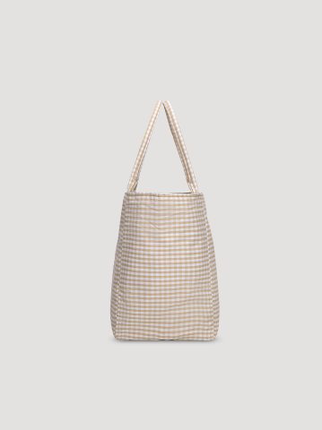 Women's Gingham Tote Bag