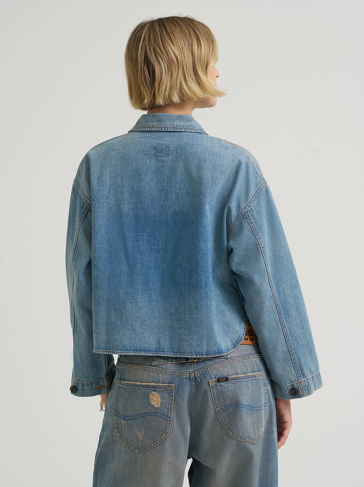 Women's Oversized Double Pocket Utility Overshirt - view 2