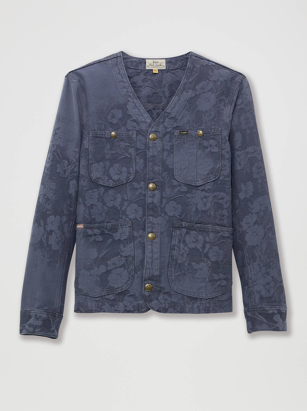 Men's Lee® x Paul Smith Jacquard Collarless Chore Coat - view 8