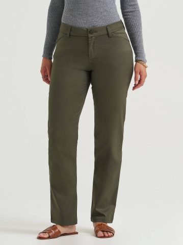 Women's Wrinkle Free Relaxed Fit Straight Leg Pant