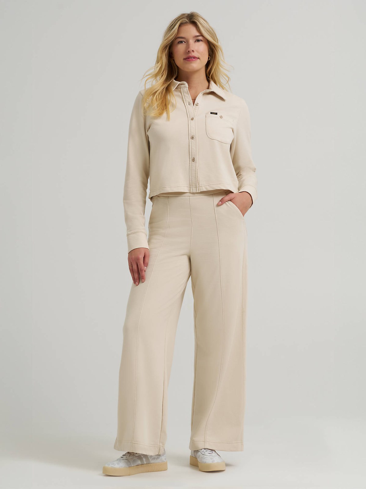 Women's All Purpose Solid Knit Button Down Shirt - view 5