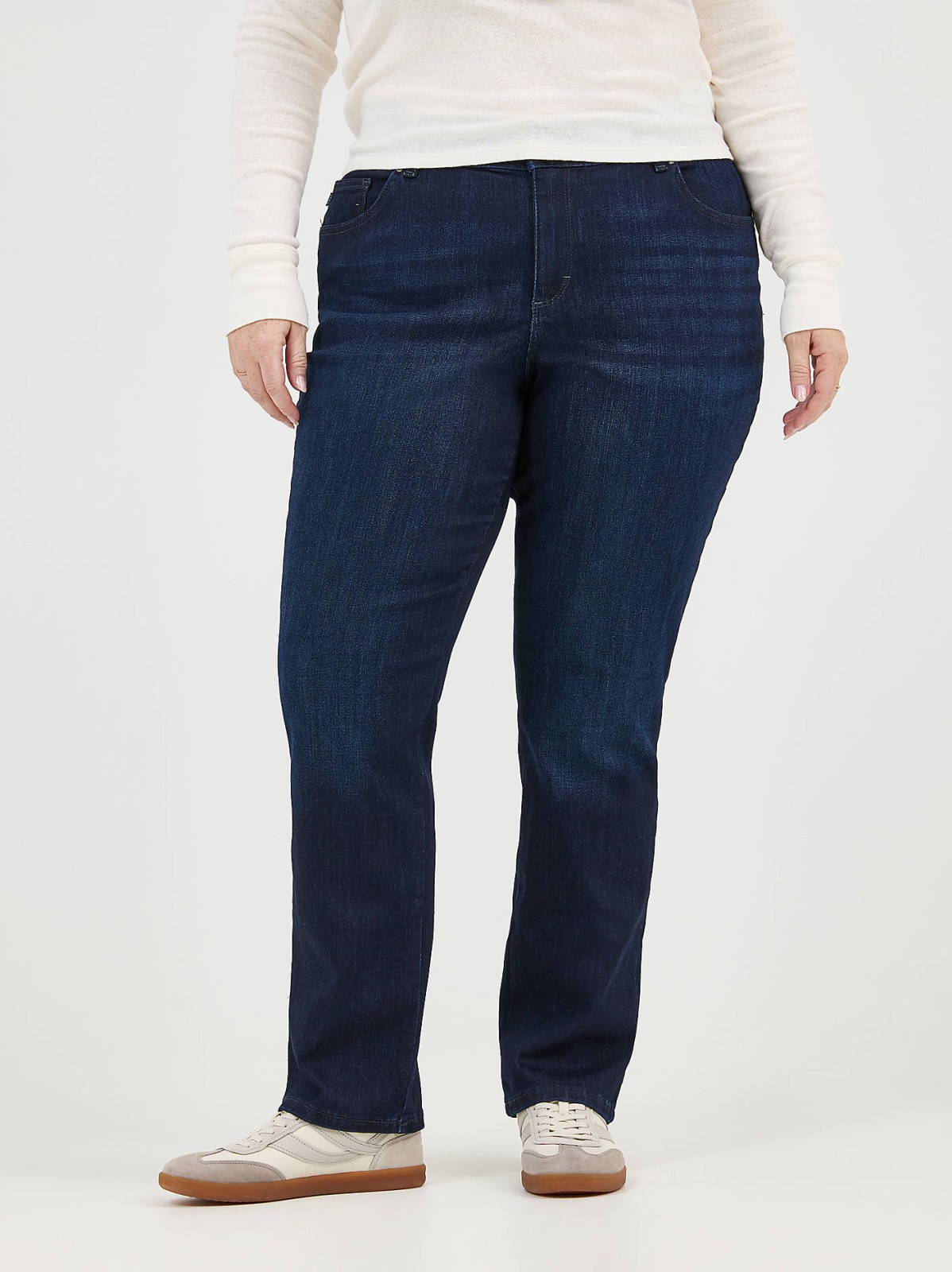 Women’s Stretch Relaxed Fit Straight Leg Jean (Plus) - view 2
