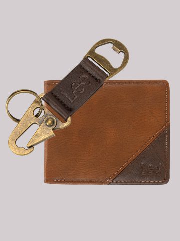 Men's Bifold Wallet with Bottle Opener Gift Set