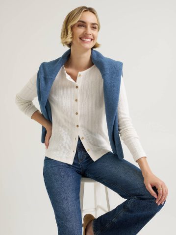 Women's Pointelle Cardigan Sweater