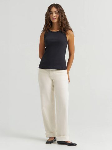 Women's Solid Ribbed Tank Top