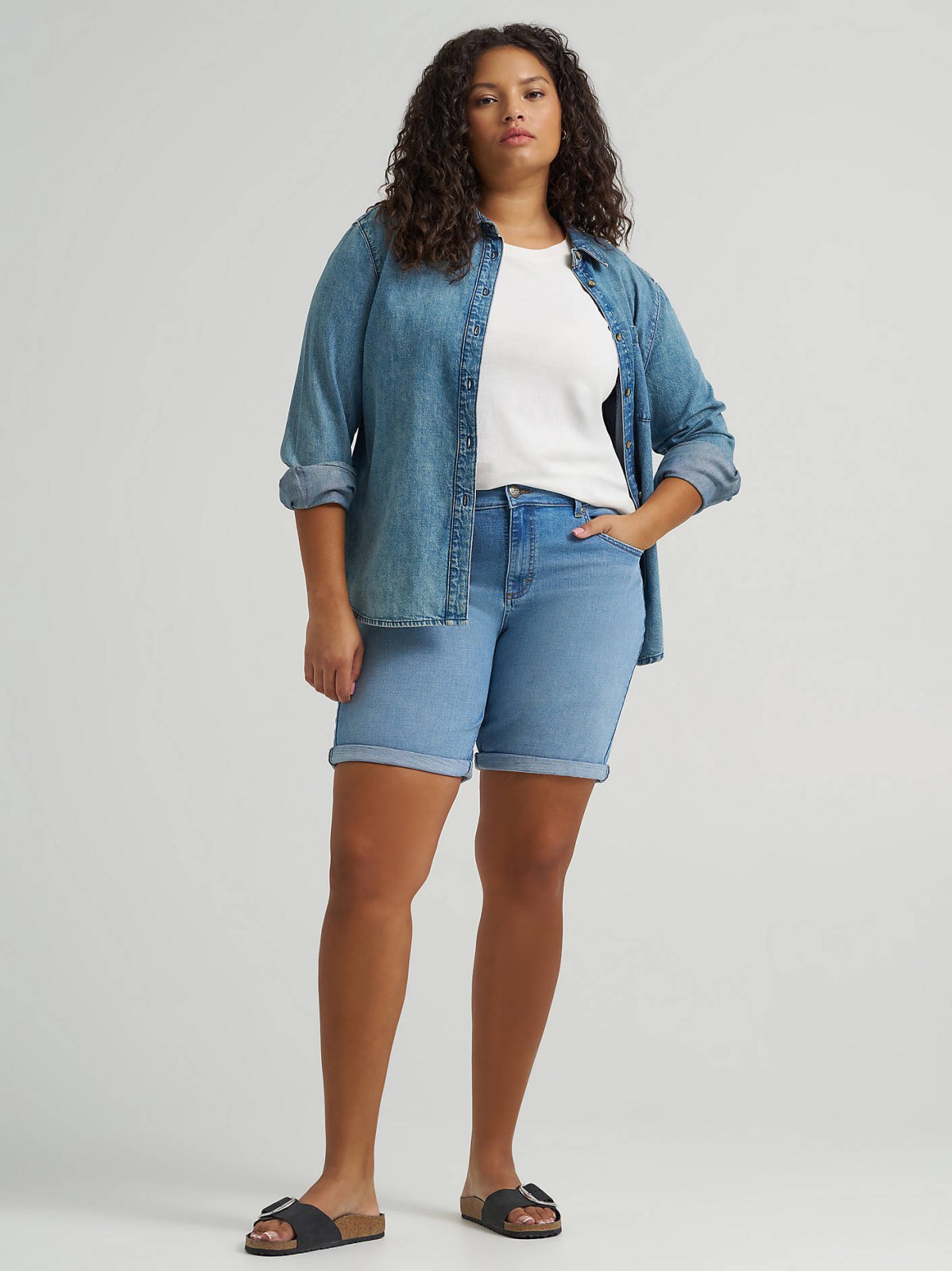 Women's Legendary Relaxed Denim Bermuda (Plus)