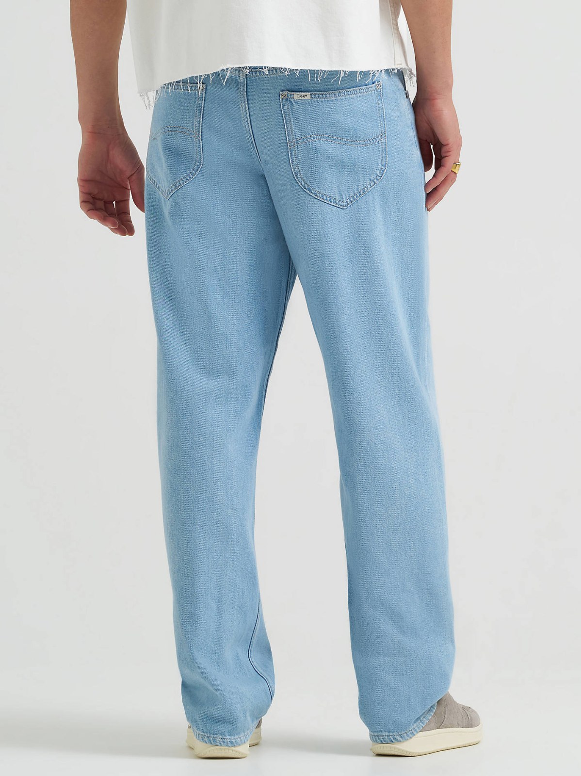 Men's 100% Cotton Drawstring Baggy Jean - view 4