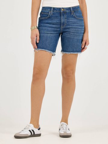 Women's Legendary Frayed Hem Side Slit Short