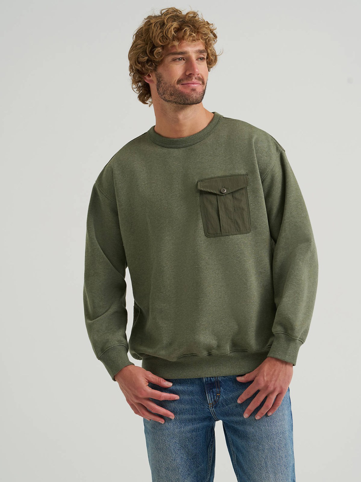 Men's Quilted Crew Sweatshirt