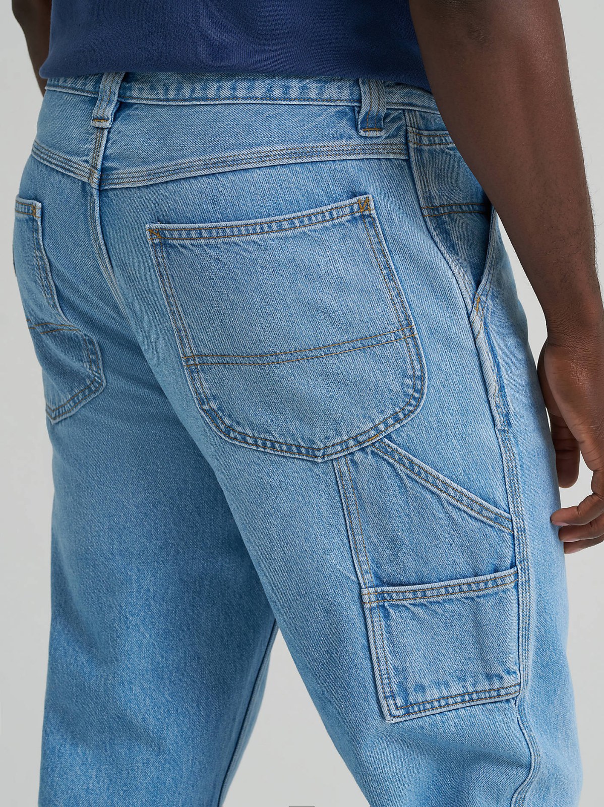 Men's 100% Cotton Loose Straight Carpenter Jean - view 8