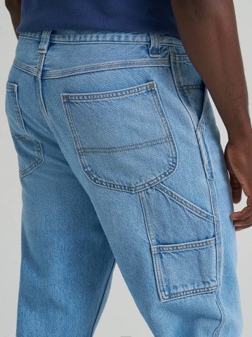 Men's 100% Cotton Loose Straight Carpenter Jean