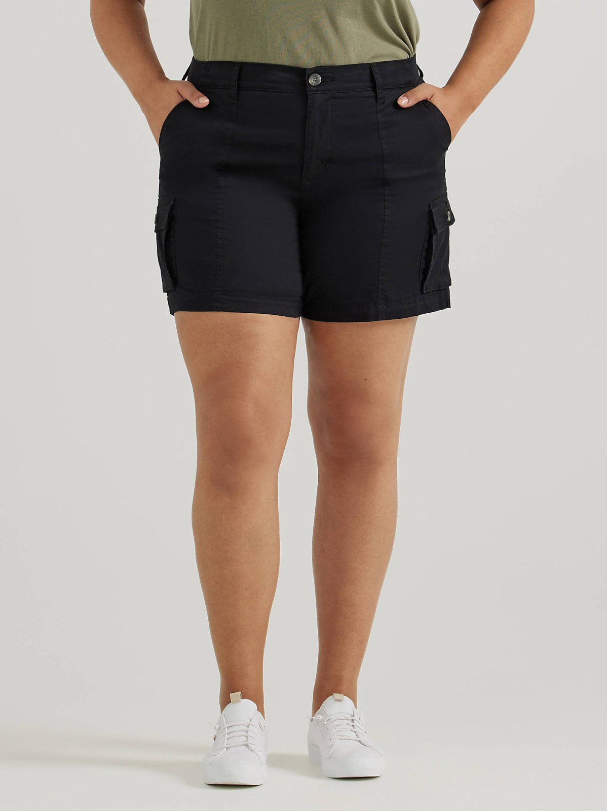 Women's Ultra Lux Comfort with Flex-to-Go Relaxed Fit Cargo Short (Plus) - view 2