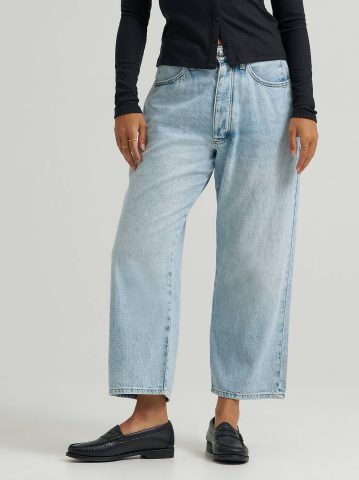 Women's Loose Crop Button-Fly Jean