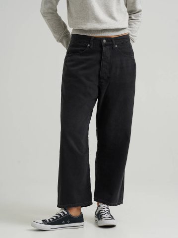 Women's Loose Crop Button-Fly Jean