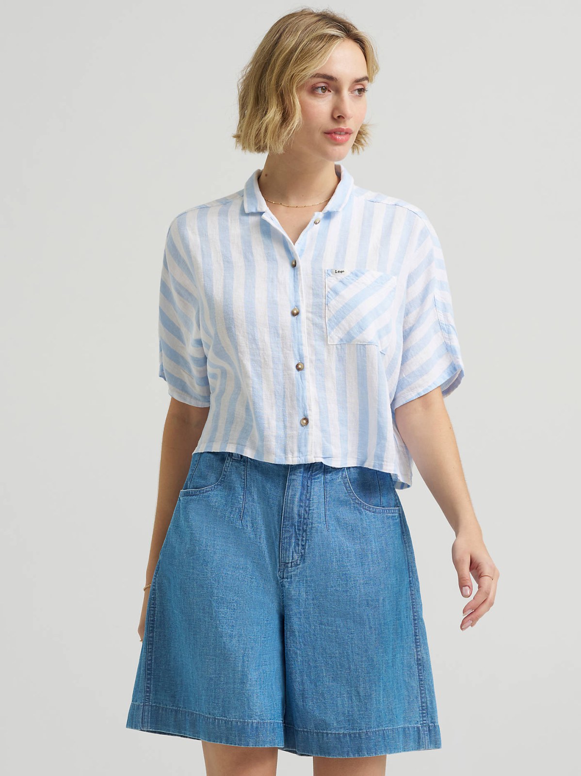 Women's Crop Resort Shirt