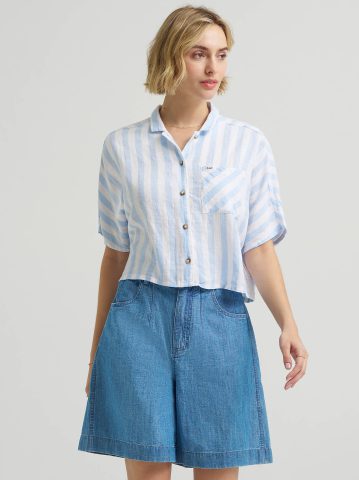 Women's Crop Resort Shirt
