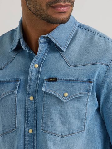 Men's All Purpose Western Denim Snap Shirt