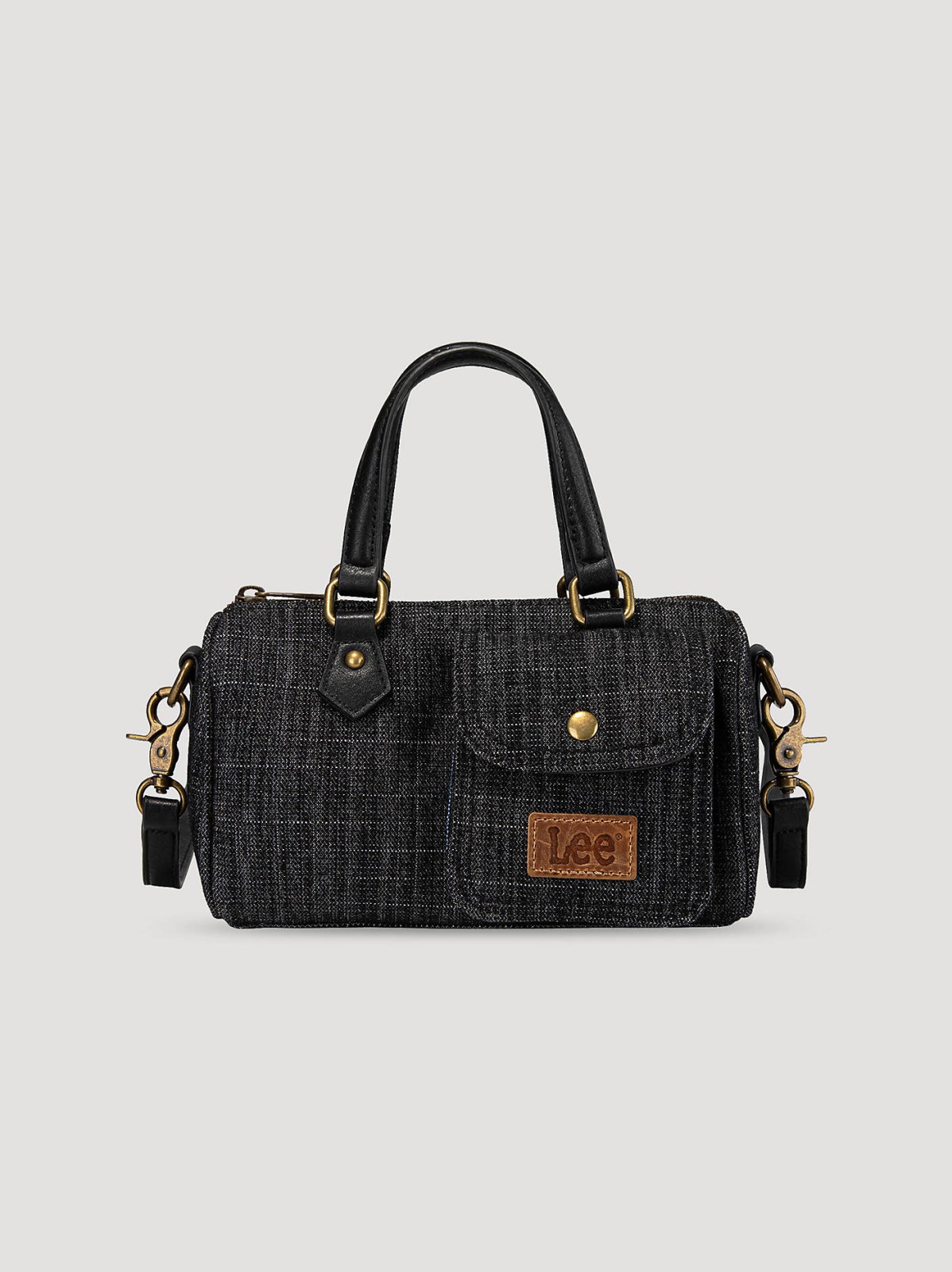 Women's Denim Barrel Bag