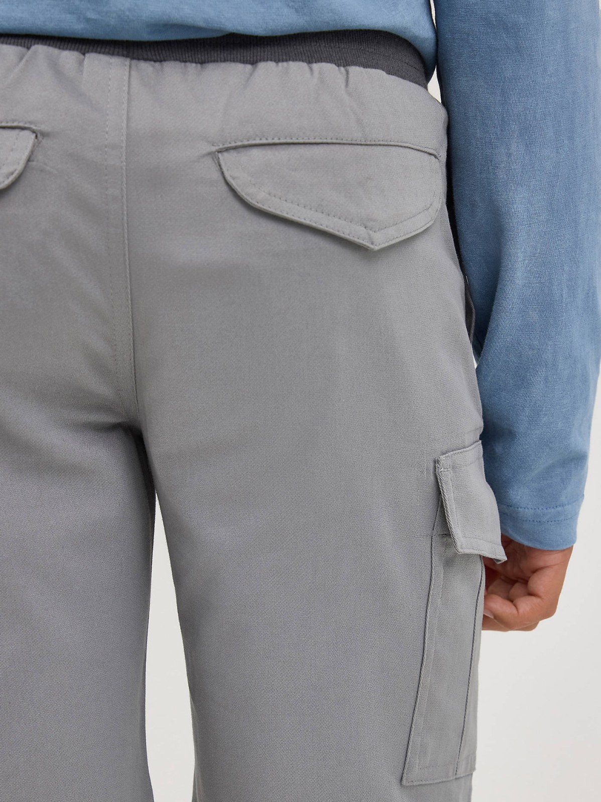Boy's Rib Stretch Pull On Cargo Short - view 5