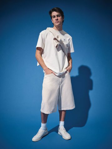 Men's Loose Jacquard Drawstring Jort