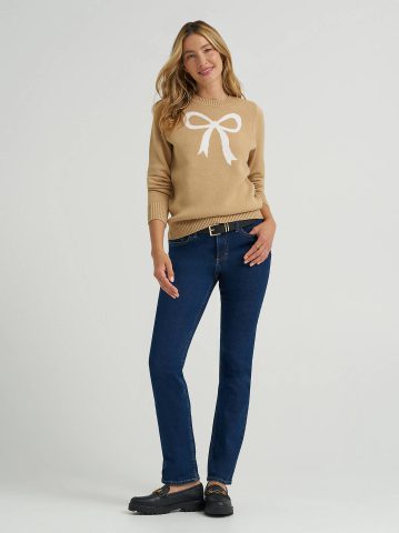 Women's Bow Print Sweater