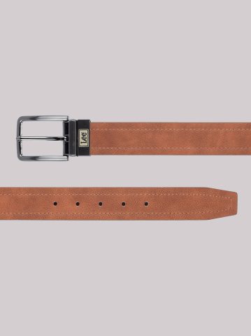 Men's Logo Stamped Reversible Belt