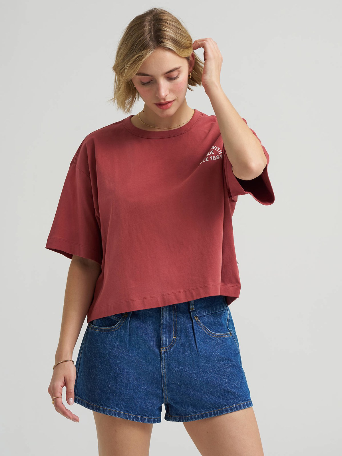 Women's Boxy Fit Crafted With Pride Graphic Tee - view 2