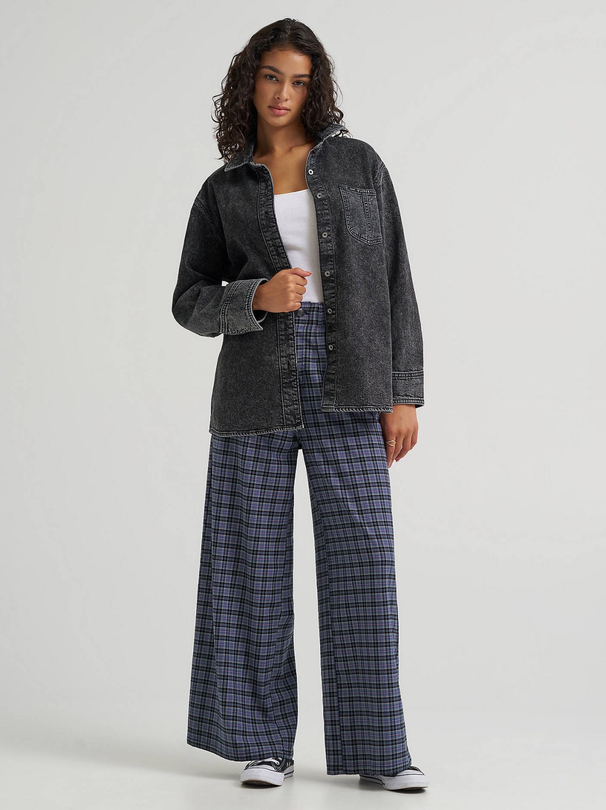 Women's Oversized Button Up Shirt - view 4