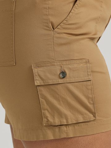 Women's Ultra Lux Comfort with Flex-to-Go Relaxed Fit Cargo Short (Plus)