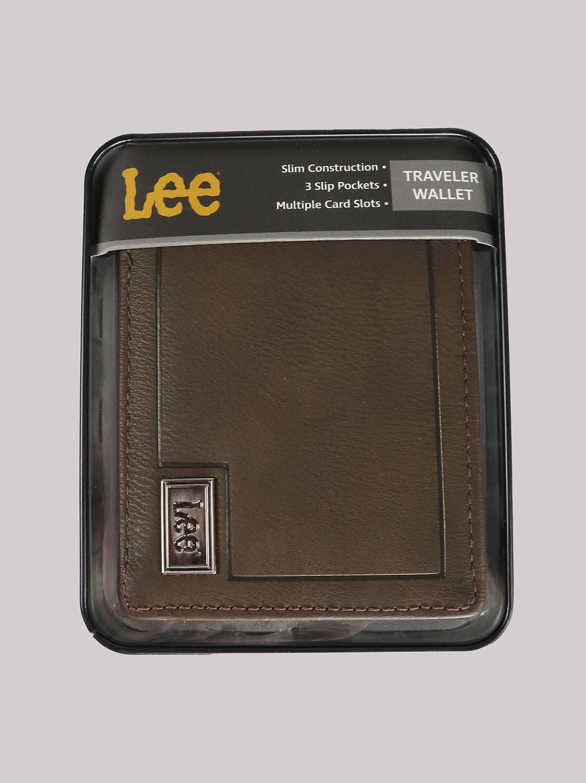 Men's Metal Logo Tumbled Passcase Wallet - view 4