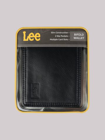 Men's Embossed logo Tumbled Bifold Wallet