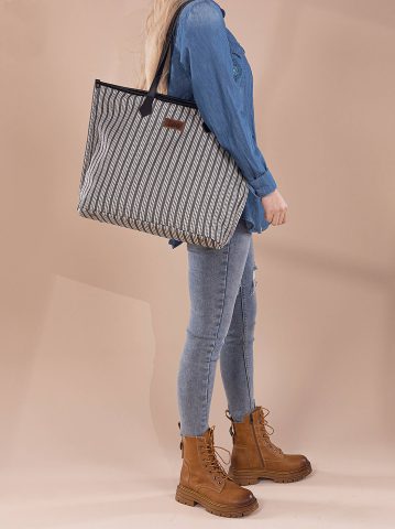 Women's Stripe Logo Tote — alternate view