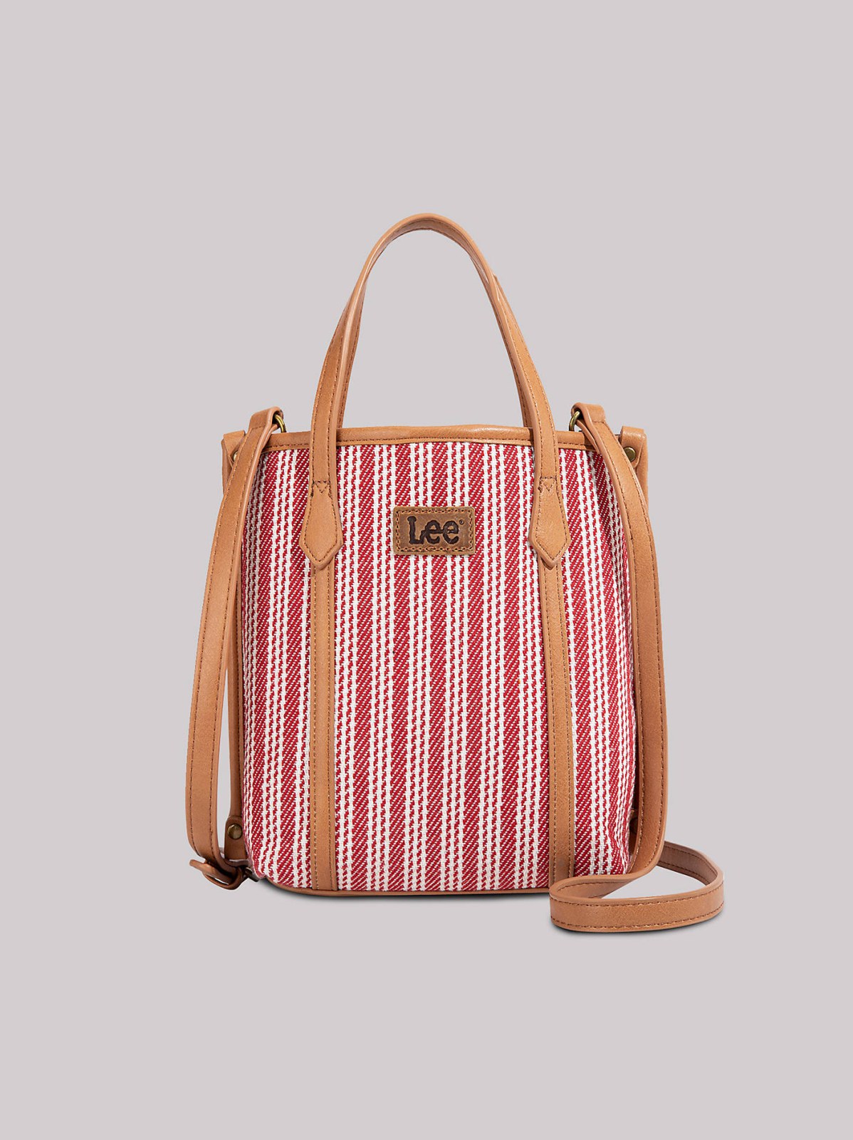 Women's Tall Stripe Logo Handbag